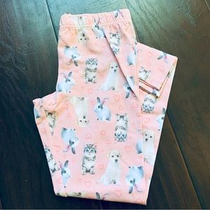 🌟 Carter's Girls Cute Easter Bunny Puppy & Kitten Graphic Snug-Fitted Leggings